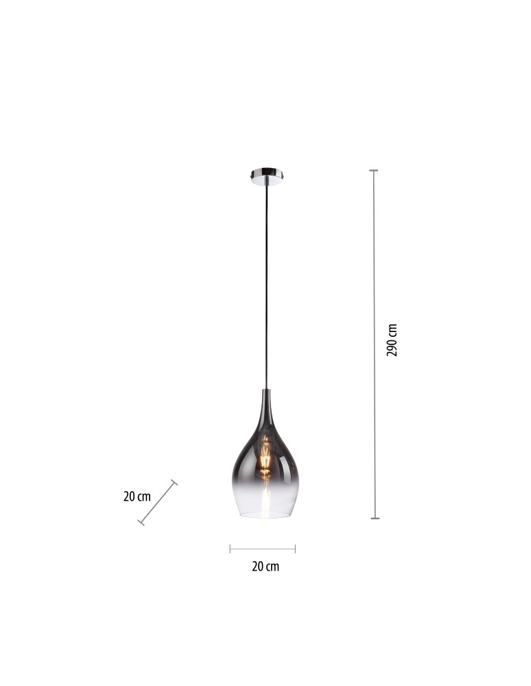 Paul Neuhaus Pilua Lampa Wisząca Chrom 2061-17