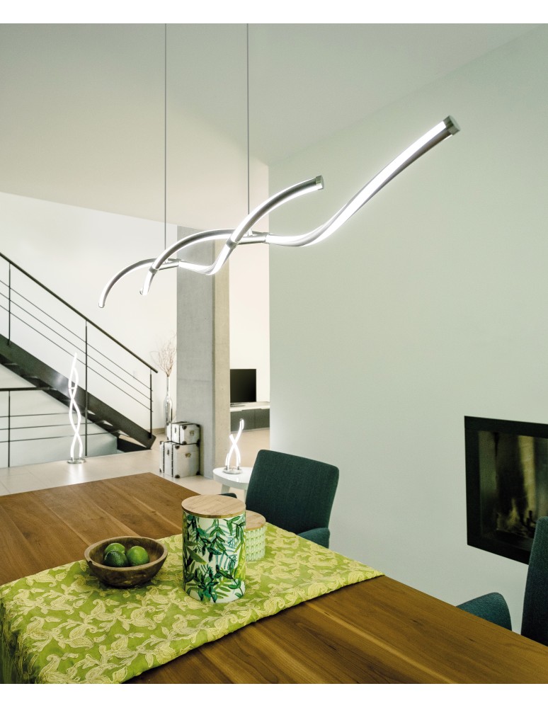 Paul Neuhaus Q-Malina Lampa Wisząca Stalowy 2339-55