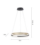 Paul Neuhaus Q-Beluga Lampa Wisząca Matowy Mosiądz 2051-60