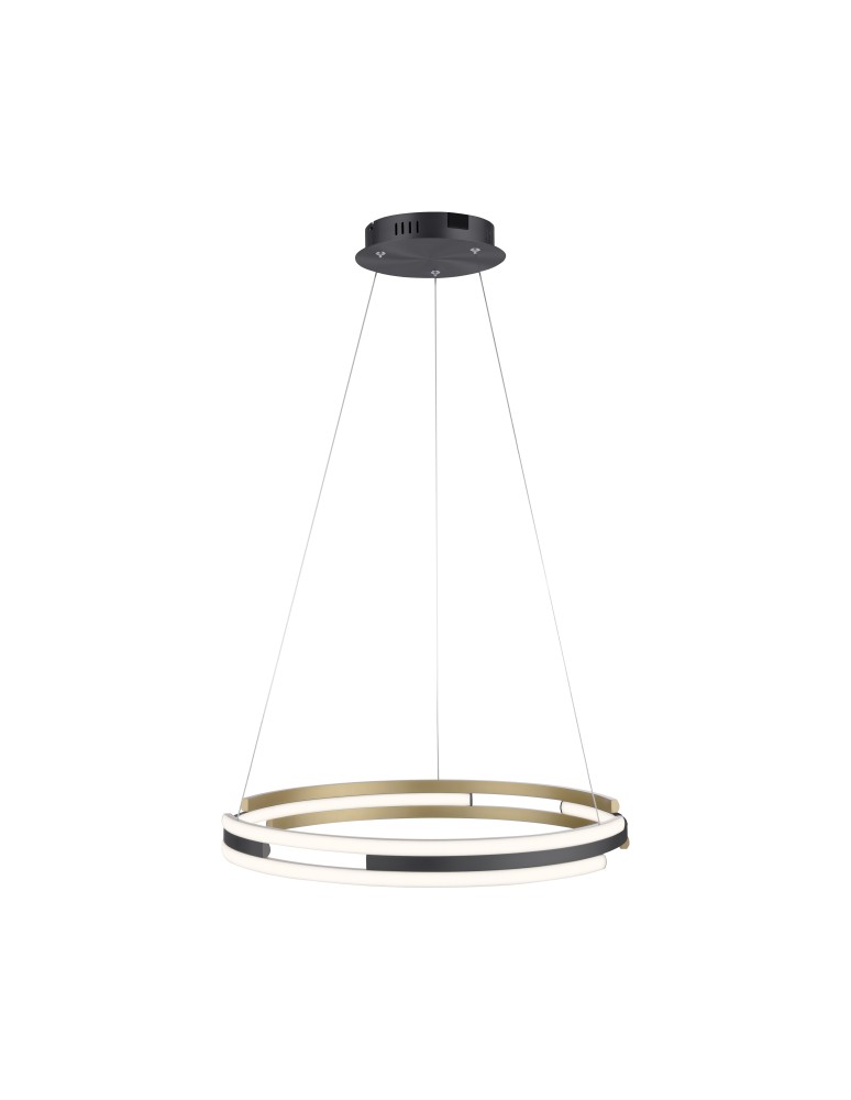 Paul Neuhaus Q-Beluga Lampa Wisząca Matowy Mosiądz 2051-60