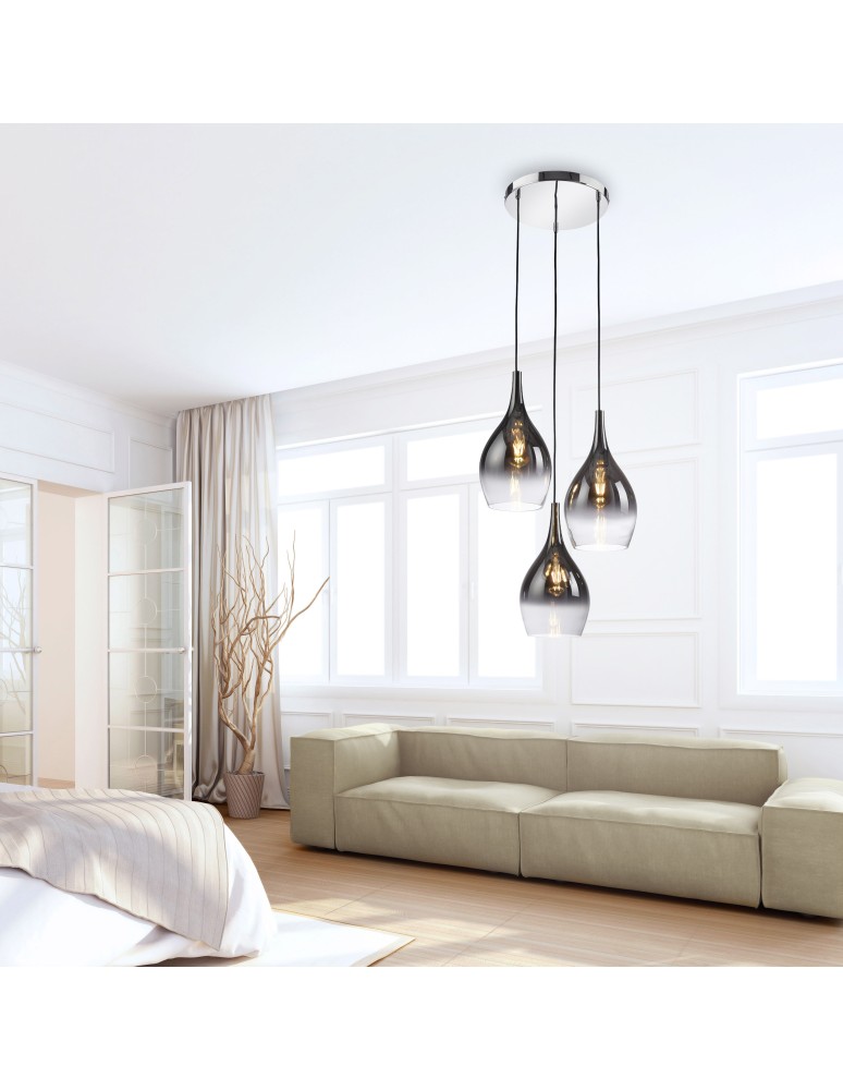 Paul Neuhaus Pilua Lampa Wisząca Chrom 2062-17