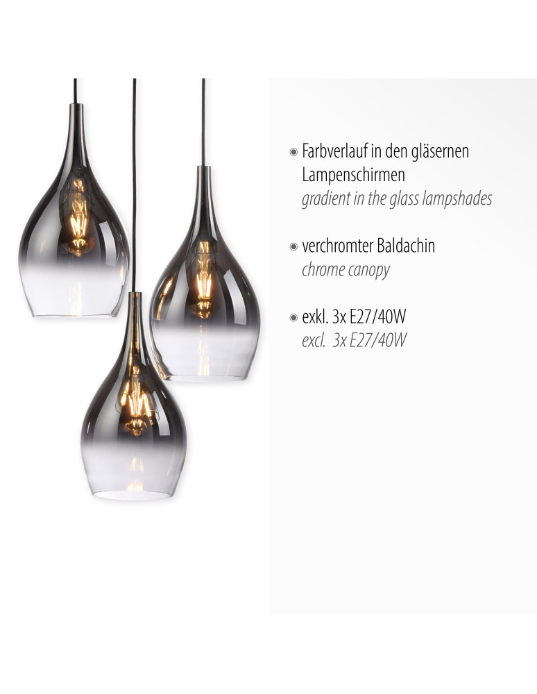 Paul Neuhaus Pilua Lampa Wisząca Chrom 2062-17