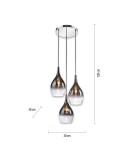 Paul Neuhaus Pilua Lampa Wisząca Chrom 2062-17