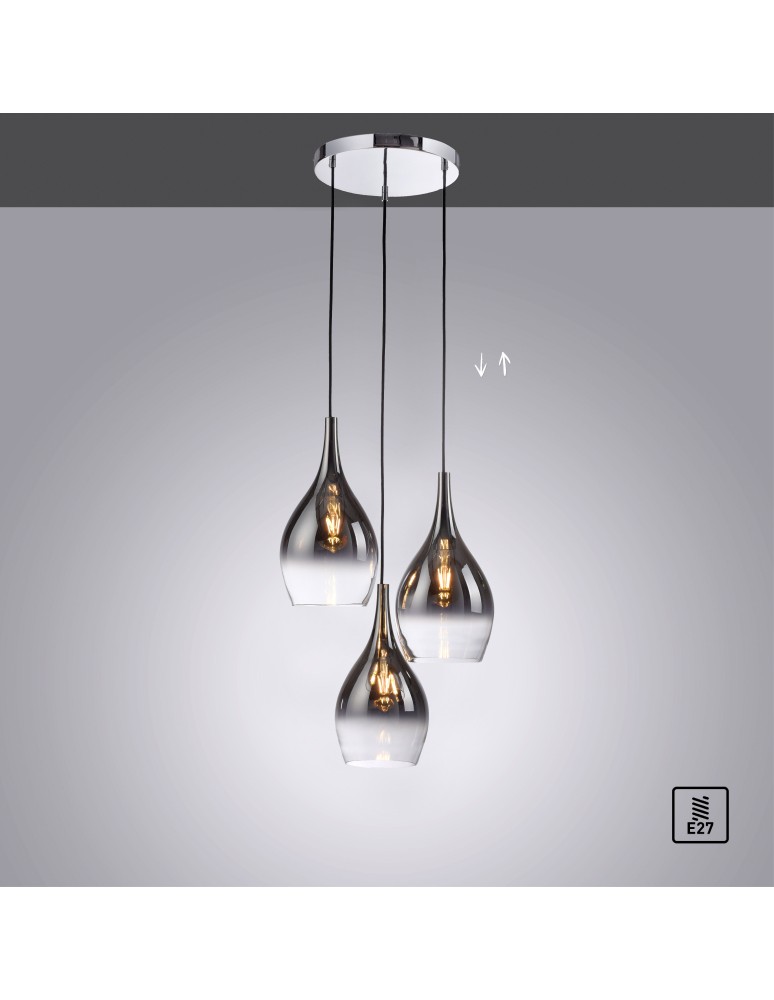 Paul Neuhaus Pilua Lampa Wisząca Chrom 2062-17