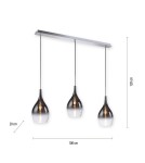 Paul Neuhaus Pilua Lampa Wisząca Chrom 2063-17