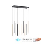 Paul Neuhaus Flute Lampa Wisząca Matowy Mosiądz/Czarny 2110-18