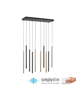 Paul Neuhaus Flute Lampa Wisząca Matowy Mosiądz/Czarny 2110-18 - product 2