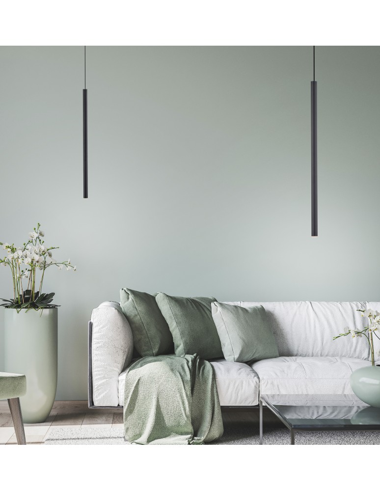 Paul Neuhaus Flute Lampa Wisząca Czarny 2111-18