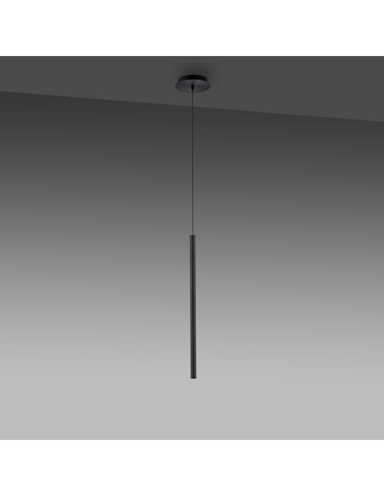 Paul Neuhaus Flute Lampa Wisząca Czarny 2111-18