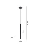 Paul Neuhaus Flute Lampa Wisząca Czarny 2111-18