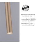 Paul Neuhaus Flute Lampa Wisząca Matowy Mosiądz 2111-60