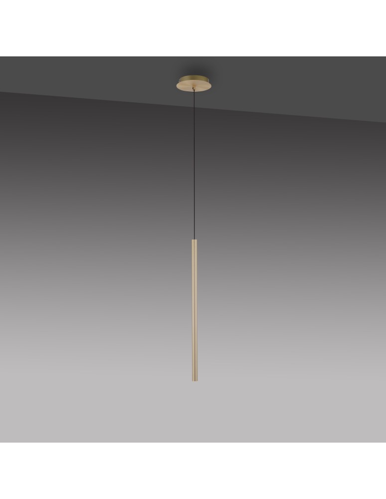 Paul Neuhaus Flute Lampa Wisząca Matowy Mosiądz 2111-60