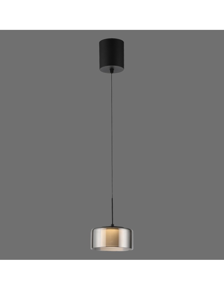 Paul Neuhaus Rika Lampa Wisząca Czarny/Smoky 2112-18