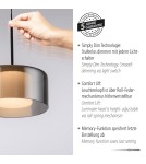 Paul Neuhaus Rika Lampa Wisząca Czarny/Smoky 2112-18