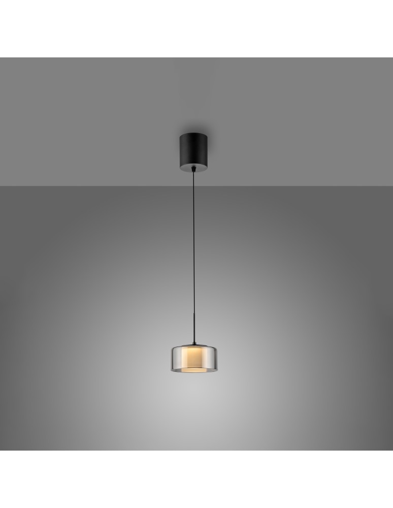 Paul Neuhaus Rika Lampa Wisząca Czarny/Smoky 2112-18