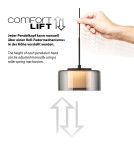 Paul Neuhaus Rika Lampa Wisząca Czarny/Smoky 2112-18