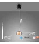Paul Neuhaus Rika Lampa Wisząca Czarny/Smoky 2112-18