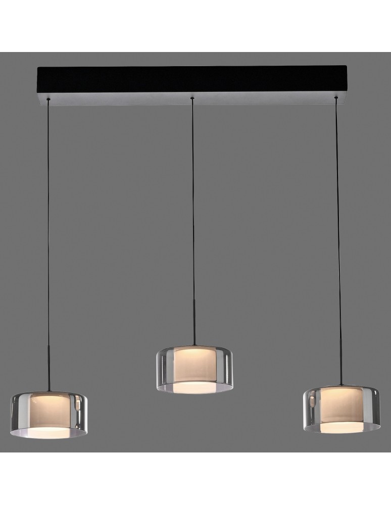 Paul Neuhaus Rika Lampa Wisząca Czarny/Smoky 2113-18