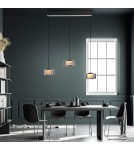 Paul Neuhaus Rika Lampa Wisząca Czarny/Smoky 2113-18