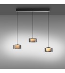 Paul Neuhaus Rika Lampa Wisząca Czarny/Smoky 2113-18
