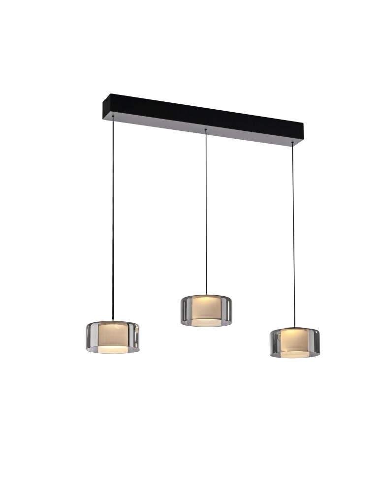 Paul Neuhaus Rika Lampa Wisząca Czarny/Smoky 2113-18