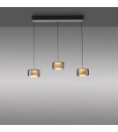 Paul Neuhaus Rika Lampa Wisząca Czarny/Smoky 2113-18