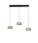 Paul Neuhaus Rika Lampa Wisząca Czarny/Smoky 2113-18