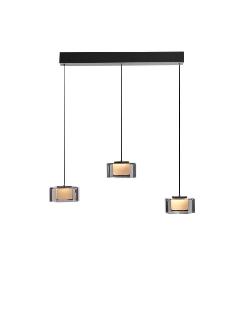 Paul Neuhaus Rika Lampa Wisząca Czarny/Smoky 2113-18
