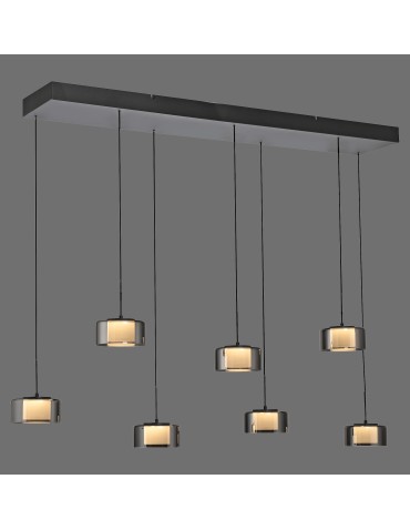 Paul Neuhaus Rika Lampa Wisząca Czarny/Smoky 2115-18