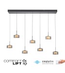 Paul Neuhaus Rika Lampa Wisząca Czarny/Smoky 2115-18