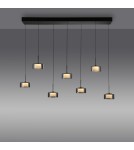 Paul Neuhaus Rika Lampa Wisząca Czarny/Smoky 2115-18