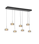 Paul Neuhaus Rika Lampa Wisząca Czarny/Smoky 2115-18