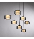 Paul Neuhaus Rika Lampa Wisząca Czarny/Smoky 2115-18