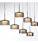 Paul Neuhaus Rika Lampa Wisząca Czarny/Smoky 2115-18