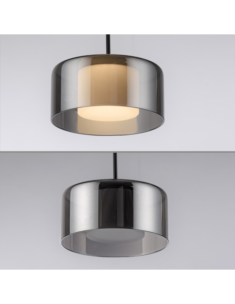 Paul Neuhaus Rika Lampa Wisząca Czarny/Smoky 2115-18