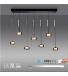 Paul Neuhaus Rika Lampa Wisząca Czarny/Smoky 2115-18