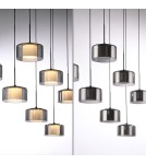 Paul Neuhaus Rika Lampa Wisząca Czarny/Smoky 2115-18