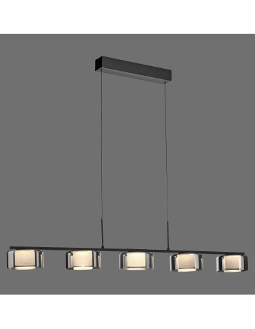 Paul Neuhaus Rika Lampa Wisząca Czarny/Smoky 2116-18