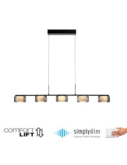 Paul Neuhaus Rika Lampa Wisząca Czarny/Smoky 2116-18 - product 2