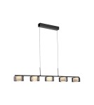 Paul Neuhaus Rika Lampa Wisząca Czarny/Smoky 2116-18