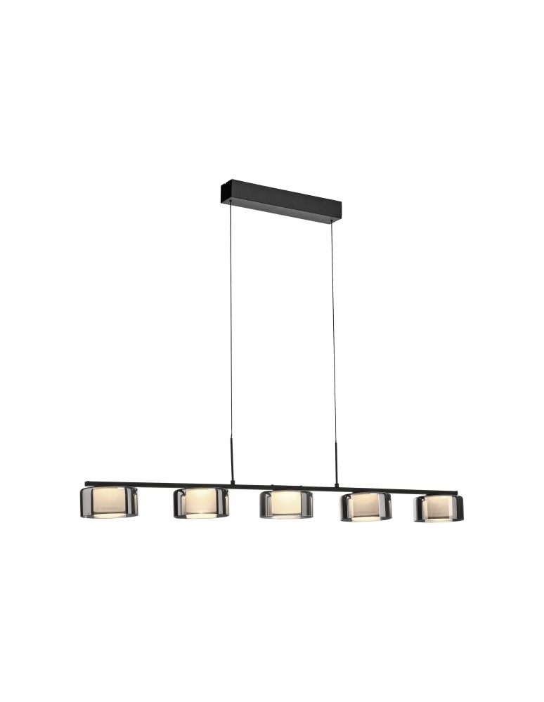 Paul Neuhaus Rika Lampa Wisząca Czarny/Smoky 2116-18