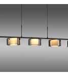 Paul Neuhaus Rika Lampa Wisząca Czarny/Smoky 2116-18