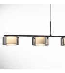 Paul Neuhaus Rika Lampa Wisząca Czarny/Smoky 2116-18