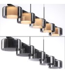 Paul Neuhaus Rika Lampa Wisząca Czarny/Smoky 2116-18