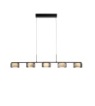 Paul Neuhaus Rika Lampa Wisząca Czarny/Smoky 2116-18