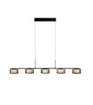 Paul Neuhaus Rika Lampa Wisząca Czarny/Smoky 2116-18