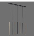 Paul Neuhaus Flute Lampa Wisząca Matowy Mosiądz/Czarny 2117-18