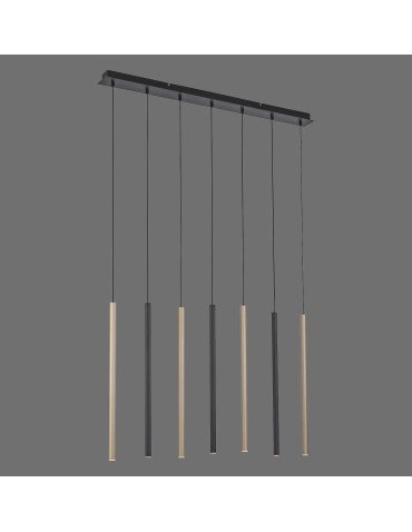 Paul Neuhaus Flute Lampa Wisząca Matowy Mosiądz/Czarny 2117-18
