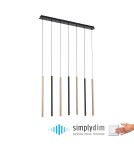 Paul Neuhaus Flute Lampa Wisząca Matowy Mosiądz/Czarny 2117-18