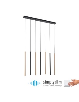 Paul Neuhaus Flute Lampa Wisząca Matowy Mosiądz/Czarny 2117-18 - produkt 2